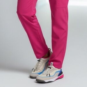 Clove Nursing Unisex Sneakers L.Gray/Blue/H.Pink Size-W 10.5/M 9 EUC